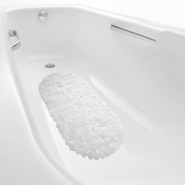 Коврик для ванны Морская галька 36х69 см БЕЛЫЙ 6805-white