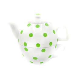 Набор для чая 2 предмета ф.373 Горошек (зеленый) 9С1929