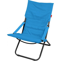 Кресло-шезлонг складное 4 с мягким матрасом HHK4/B синий Ника