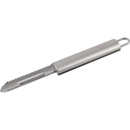 Овощечистка из нержавеющей стали с вертикальным лезвием, NIMBUS, 19,5*1,8 см, овал ручка с подвесом 007418
