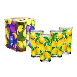 Набор стаканов 300мл 4шт 148/4-ПП Лимоны