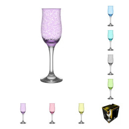 Набор бокалов для вина 6шт 200мл Лиана Фиолетовый 1712-Н5Г