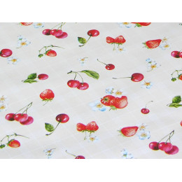 Клеенка столовая на ткани 25м Этюд 125см 430231