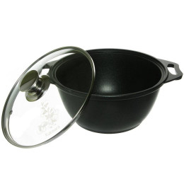 Кастрюля 2л с покрытием со стеклянной крышкой 20693