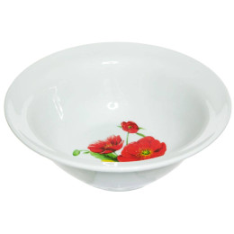 Миска 550мл форма Идиллия Полевые маки