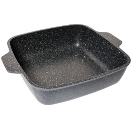 Жаровня 26*26см Гранит black