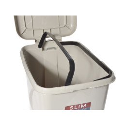 Ведро для мусора 40л с педалью "Слим" капучино