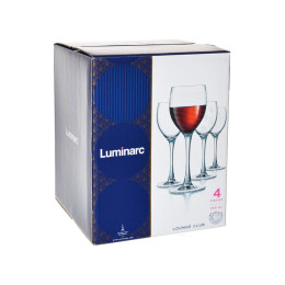 LOUNGE CLUB Набор фужеров для вина 250мл 4шт 02843