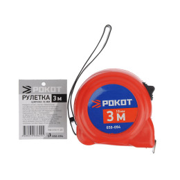Рулетка 3м Рокот пластиковая 16мм
