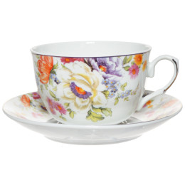 Чайный набор 12 предметов 250мл в круглой коробке 58262