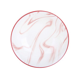 Тарелка глубокая 510мл 17см Мрамор розовый