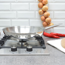 Сковорода 30см Общепит без крышки, корпус 0,6мм индукция ТРС 3,5мм