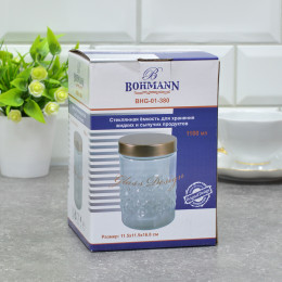 Банка для сыпучих продуктов 1,1л 01380 BHG