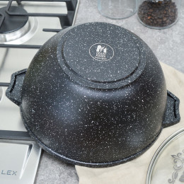 Казан 4,5л для плова Гранит black Induction Pro