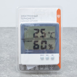 Термометр электронный 2 режима с уличным датчиком