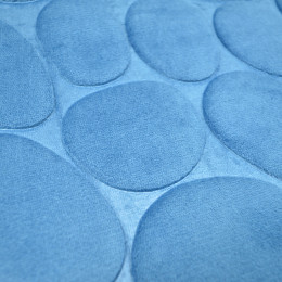 Коврик для ванной Камни 50*80см голубой