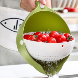 Дуршлаг с миской 2в1 с ручкой многофункциональный