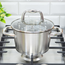 Кастрюля 1,5л нержавеющая сталь Premium Florence WR-1283