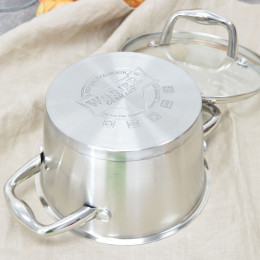 Кастрюля 1,5л нержавеющая сталь Premium Florence WR-1283