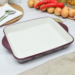 Форма для запекания 36см прямоугольная, керамика Cottura