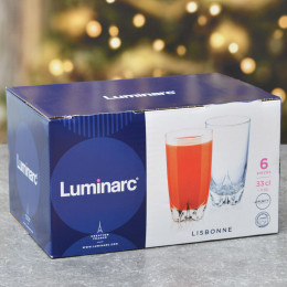 LISBONNE Набор стаканов 6шт 330мл высокие