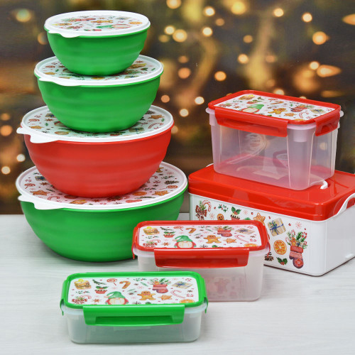 Контейнер для продуктов 1,5л с декором микс 1