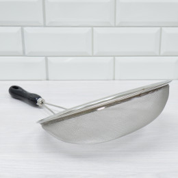 Сито 22см нержавеющая сталь с пластиковой ручкой 19см