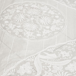 Скатерть 180см в рулоне ажурная белая 10шт