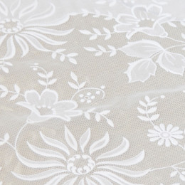 Скатерть 180см в рулоне ажурная белая 10шт