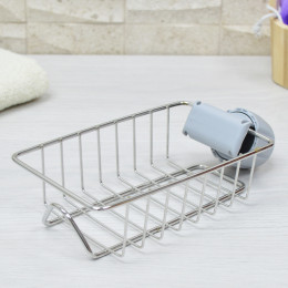 Держатель регулируемый на кран для мыла и губок 23,5*10,5*5,5см металл