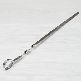 Шампур плоский 370*10*1,5мм нерж