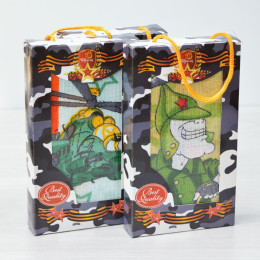 Полотенце сувенирное к 23 Февраля в коробке, в ассортименте