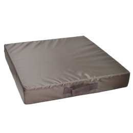 Сидушка для мебели 50*50*8см с ручкой коричневая