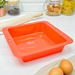 Форма для выпечки силиконовая 26,1*24,5*6см