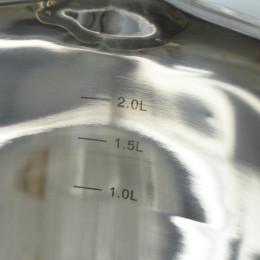 Кастрюля 3,4л нерж, капсульное дно Barton Steel коричневые ручки