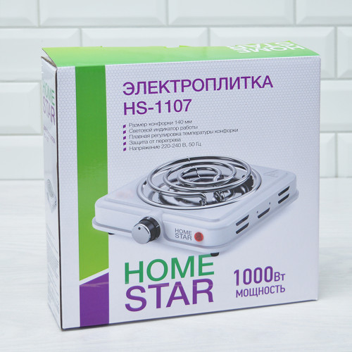 Плитка электрическая HOMESTAR HS-1107, ТЭН