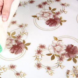 Клеенка 100см*20м прозрачная с печатью BZ1-103-100CM