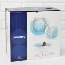 ZORA BLUE Столовый набор 18 предметов