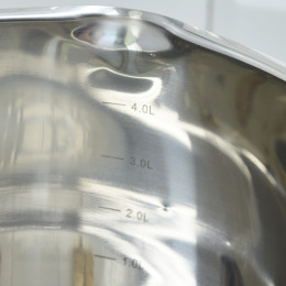 Кастрюля 5,5л нерж, капсульное дно Barton Steel коричневые ручки