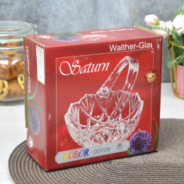 SATURN Корзинка с ручкой 160мм clear-rose