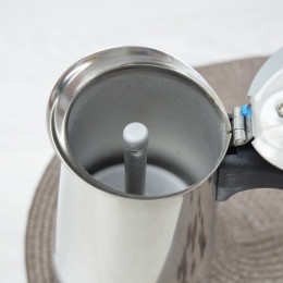 Кофеварка гейзерная 300мл на 6 порций из нержавеющей стали