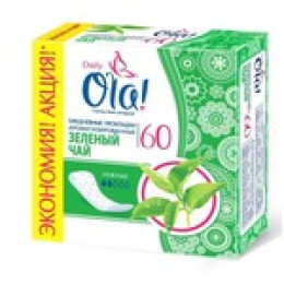 Прокладки OLA Дэйли зеленый чай к/д 60шт