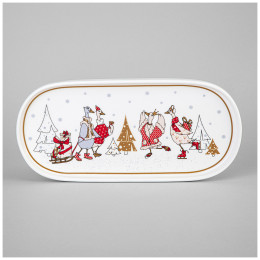 БЛЮДО ОВАЛЬНОЕ LEFARD FAMILY CHRISTMAS 25,5 СМ 425-186