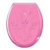Сиденье для унитаза жесткое "Лилия" розовое 104-402-00-03