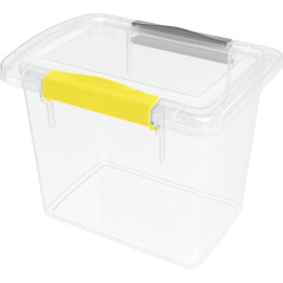 Ящик для хранения Laconic mini/Keeplex Vision пластиковый с защелками 1,6 л KL2492