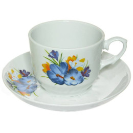 Чайная пара 250мл форма Кирмаш Крокус