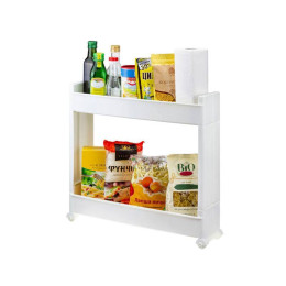 Полка 2-х секционная на колесах М2723