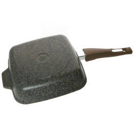 Сковорода 24*24см Premium mokko со съемной ручкой и стеклянной крышкой