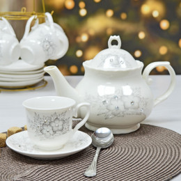 Чайный набор 13 предметов расцветка в ассортименте