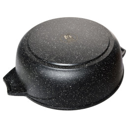 Жаровня 4л 28см Гранит black Induction Pro